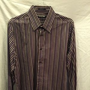 EUC Express Modern Fit Dress Shirt, Size Large